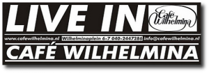 'Live in café Wilhelmina' banner
